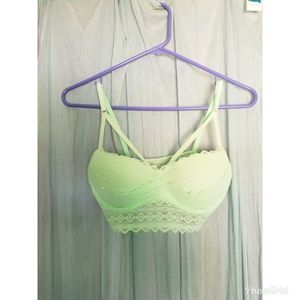 VS Pink Mint Lace Bralette